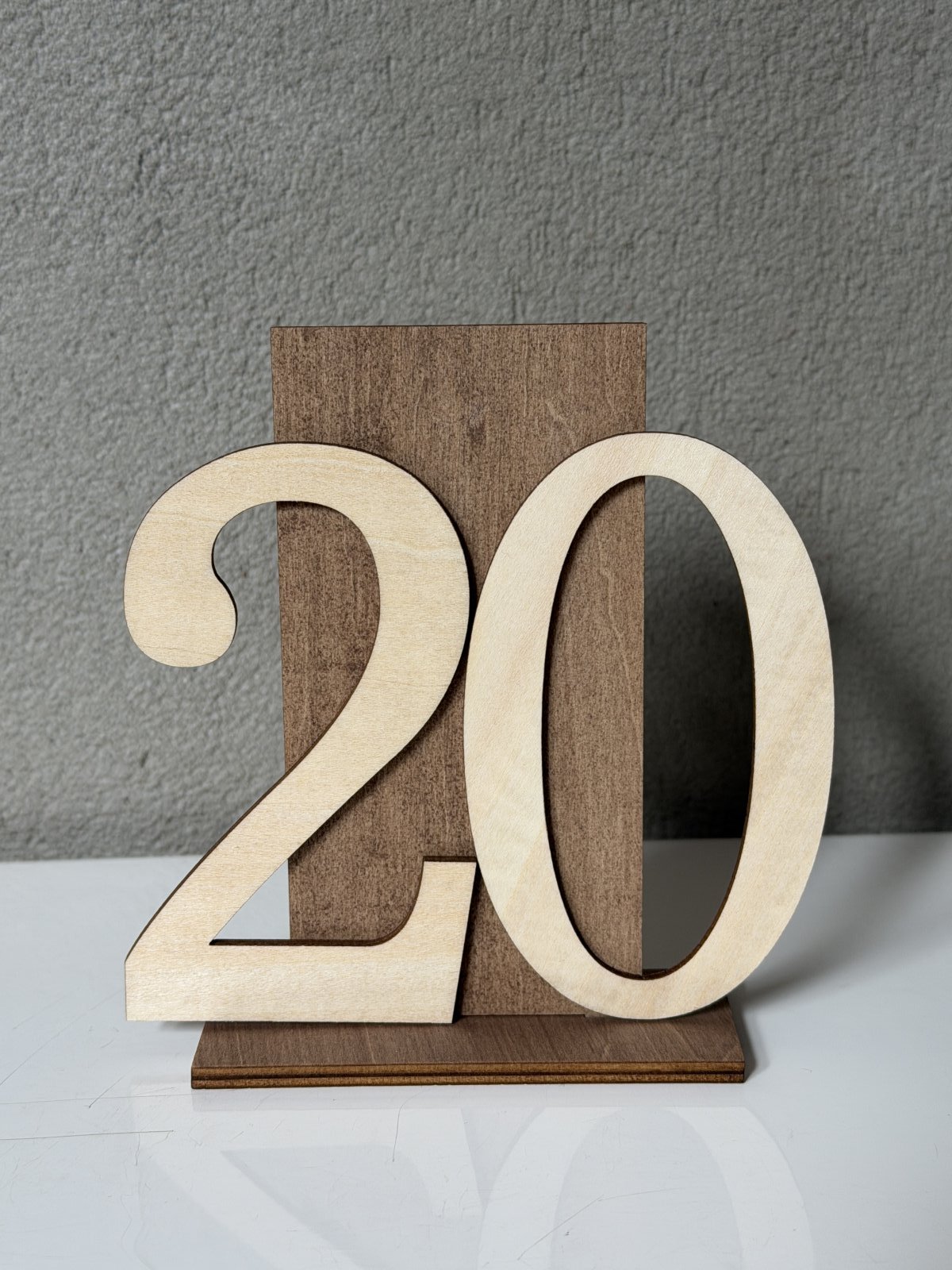Pöytänumero puiset 1-20 3